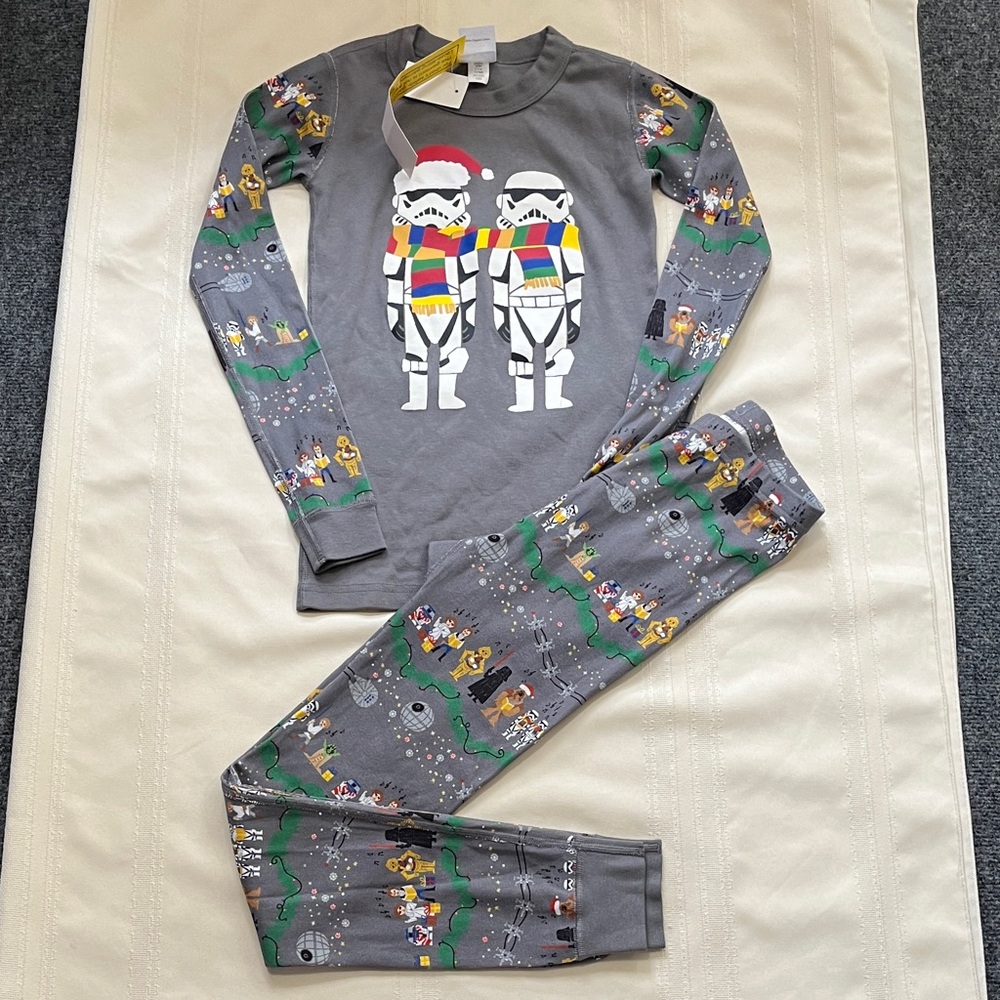 Hanna Andersson Star Wars Christmas Pajamas NWT Sz 10 runs tts
